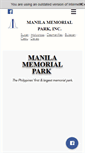 Mobile Screenshot of manilamemorial.com